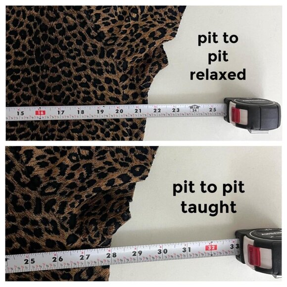 90s Brown and black leopard print plus size short sleeve shirt - Picture 6 of 8